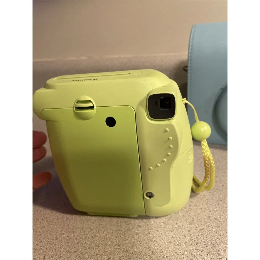 Instax Mini 8 Green Camera With Blue Carrying Case READ